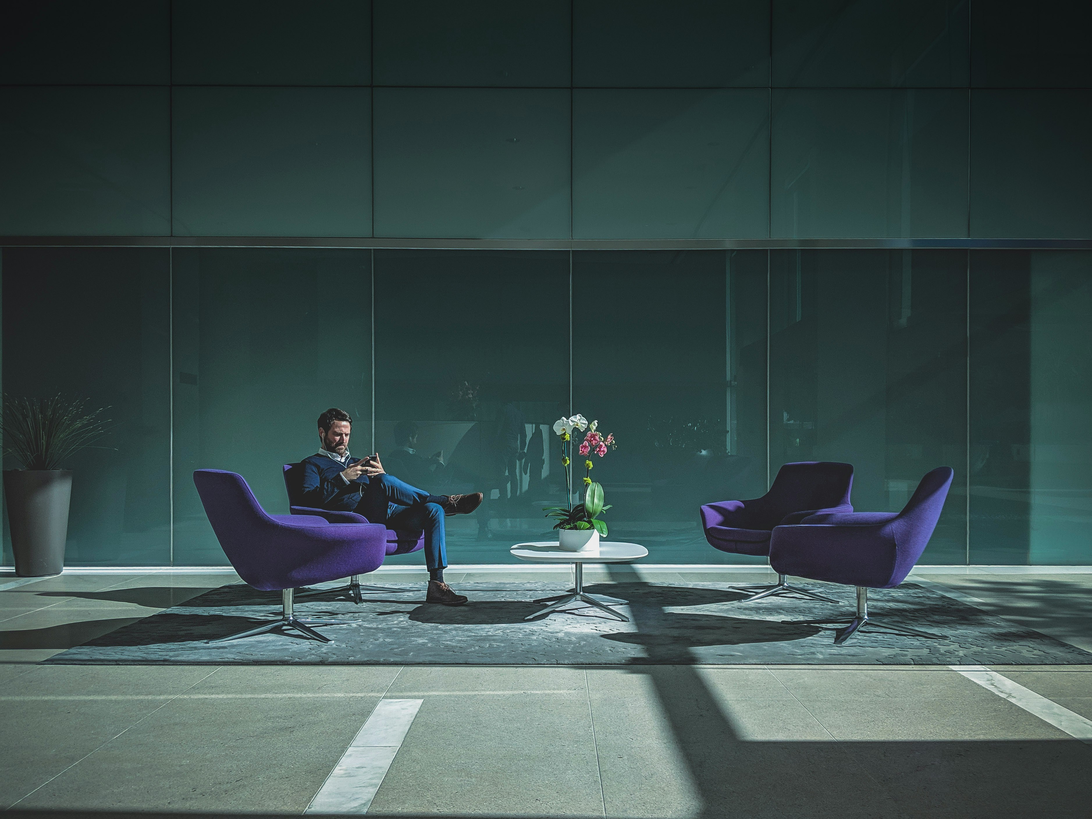 Man in a chair
