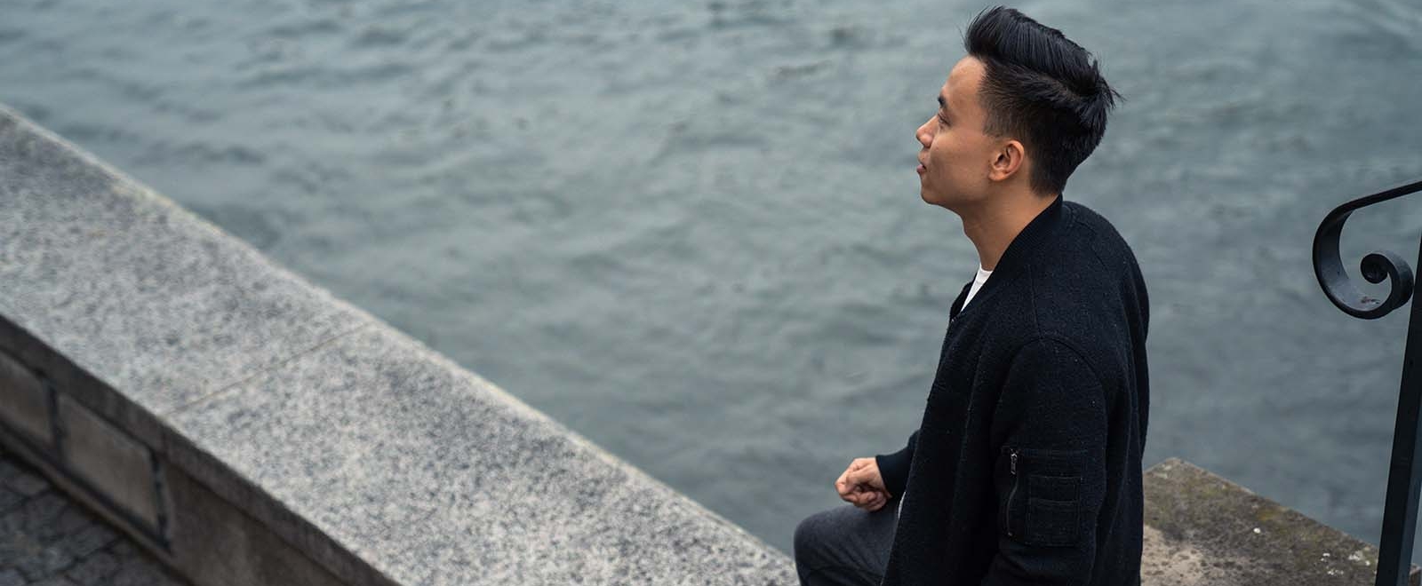 Man by the river